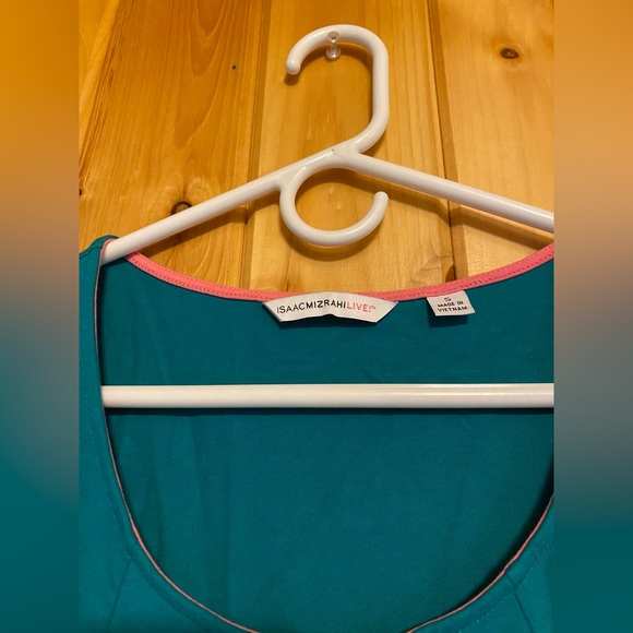 Isaac Mizrahi Live! Women’s Turquoise Tunic - Picture 6 of 6